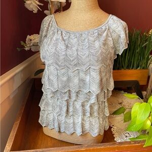 White House Black Market Gray Top